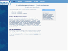 Tablet Screenshot of franklinpracticum.com